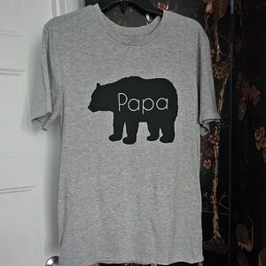 City Streets Gray 'Papa Bear' Short Sleeve Tee